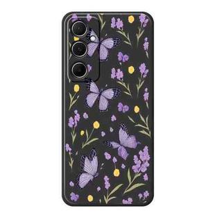 For Samsung Galaxy S21 5G E Series Minimalist TPU Creative Painted Phone Case(Black A1061)