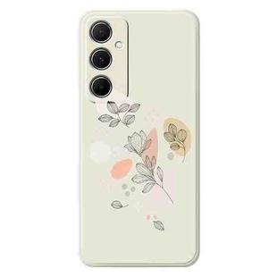For Samsung Galaxy S23 5G F Series Minimalist TPU Creative Painted Phone Case(White A1089)