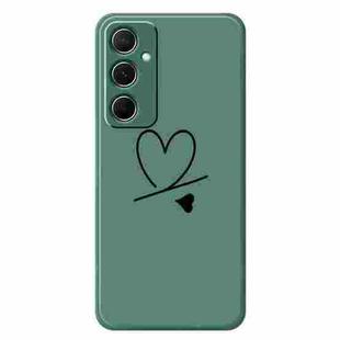 For Samsung Galaxy S23 5G F Series Minimalist TPU Creative Painted Phone Case(Green A1099)