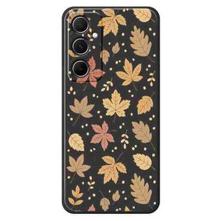 For Samsung Galaxy S22 Ultra 5G F Series Minimalist TPU Creative Painted Phone Case(Black A1098)