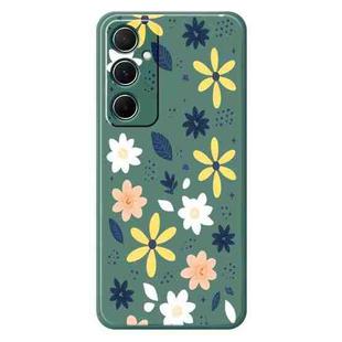 For Samsung Galaxy S22+ 5G F Series Minimalist TPU Creative Painted Phone Case(Green A1087)