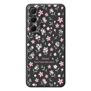 For Samsung Galaxy S22+ 5G F Series Minimalist TPU Creative Painted Phone Case(Black A1094)