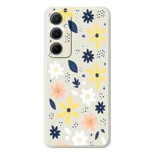 For Samsung Galaxy S21 5G F Series Minimalist TPU Creative Painted Phone Case(White A1087)