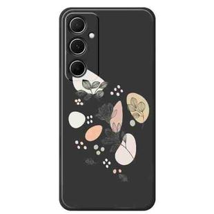 For Samsung Galaxy S21 5G F Series Minimalist TPU Creative Painted Phone Case(Black A1089)