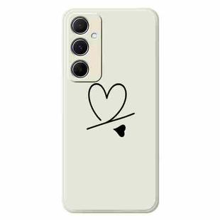 For Samsung Galaxy S21 5G F Series Minimalist TPU Creative Painted Phone Case(White A1099)