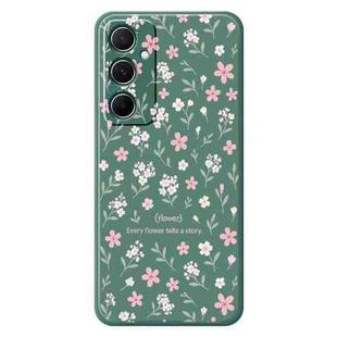 For Samsung Galaxy S21 Ultra 5G F Series Minimalist TPU Creative Painted Phone Case(Green A1094)