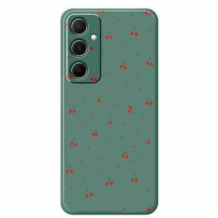 For Samsung Galaxy S21 Ultra 5G F Series Minimalist TPU Creative Painted Phone Case(Green A1096)