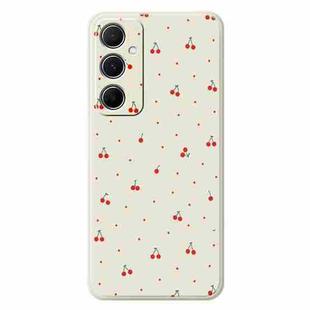 For Samsung Galaxy S21 Ultra 5G F Series Minimalist TPU Creative Painted Phone Case(White A1096)