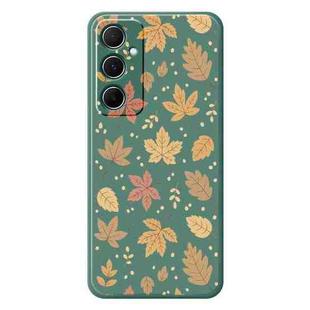 For Samsung Galaxy S21 Ultra 5G F Series Minimalist TPU Creative Painted Phone Case(Green A1098)