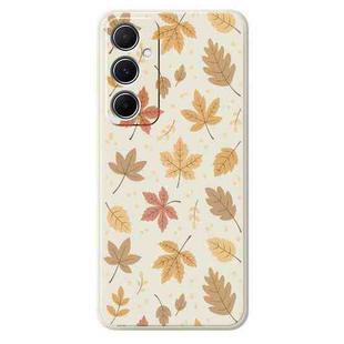 For Samsung Galaxy S21 Ultra 5G F Series Minimalist TPU Creative Painted Phone Case(White A1098)