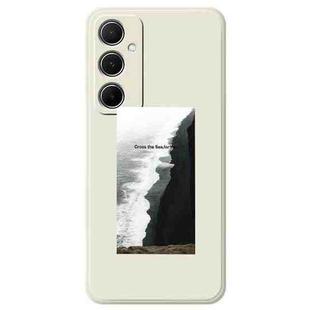 For Samsung Galaxy S22+ 5G G Series Minimalist TPU Creative Painted Phone Case(White A1106)