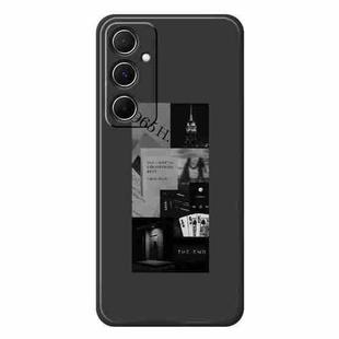 For Samsung Galaxy S22+ 5G G Series Minimalist TPU Creative Painted Phone Case(Black A1110)