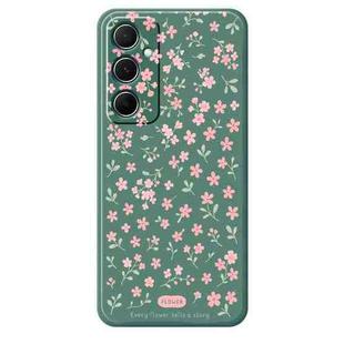 For Samsung Galaxy S21 Ultra 5G G Series Minimalist TPU Creative Painted Phone Case(Green A1101)