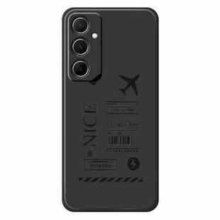 For Samsung Galaxy S21 Ultra 5G G Series Minimalist TPU Creative Painted Phone Case(Black A1111)