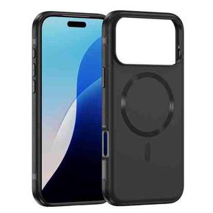 For iPhone 17 Pro Max Imitation Original CD Texture Magsafe PC Hybrid TPU Phone Case(Black)
