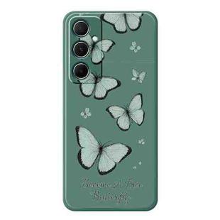 For Samsung Galaxy A54 5G A Series Minimalist TPU Creative Painted Phone Case(Green A0979)