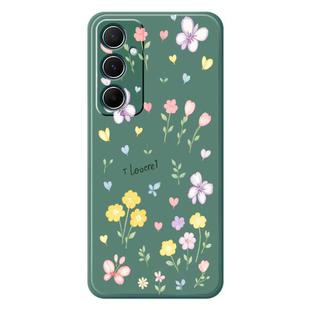 For Samsung Galaxy A36 5G B Series Minimalist TPU Creative Painted Phone Case(Green A1002)