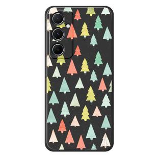 For Samsung Galaxy A15 4G / 5G B Series Minimalist TPU Creative Painted Phone Case(Black A0998)
