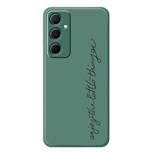 For Samsung Galaxy A14 4G / 5G B Series Minimalist TPU Creative Painted Phone Case(Green A1004)