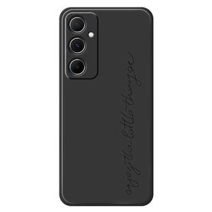 For Samsung Galaxy A32 4G B Series Minimalist TPU Creative Painted Phone Case(Black A1004)