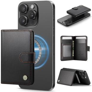 JEEHOOD J09 RFID Magnetic Buckle Card Bag(Black)