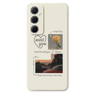 For Samsung Galaxy A26 5G G Series Minimalist TPU Creative Painted Phone Case(White A1107)