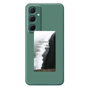 For Samsung Galaxy A14 4G / 5G G Series Minimalist TPU Creative Painted Phone Case(Green A1106)