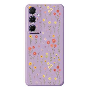 For Samsung Galaxy A54 5G G Series Minimalist TPU Creative Painted Phone Case(Purple A1112)