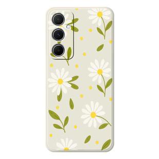 For Samsung Galaxy A55 5G F Series Minimalist TPU Creative Painted Phone Case(White A1085)