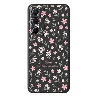 For Samsung Galaxy A23 5G / 4G F Series Minimalist TPU Creative Painted Phone Case(Black A1094)