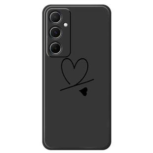 For Samsung Galaxy A22 4G F Series Minimalist TPU Creative Painted Phone Case(Black A1099)