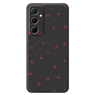 For Samsung Galaxy A22 5G F Series Minimalist TPU Creative Painted Phone Case(Black A1096)