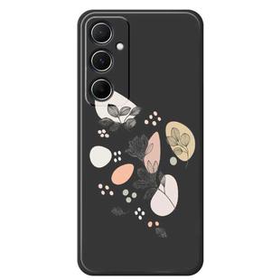 For Samsung Galaxy A31 F Series Minimalist TPU Creative Painted Phone Case(Black A1089)