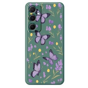 For Samsung Galaxy A06 5G / 4G E Series Minimalist TPU Creative Painted Phone Case(Green A1061)