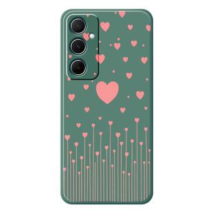 For Samsung Galaxy A15 4G / 5G E Series Minimalist TPU Creative Painted Phone Case(Green A1072)