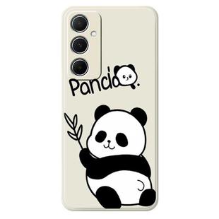 For Samsung Galaxy A24 5G / 4G E Series Minimalist TPU Creative Painted Phone Case(White A1073)
