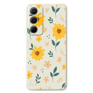 For Samsung Galaxy A24 5G / 4G E Series Minimalist TPU Creative Painted Phone Case(White A1074)