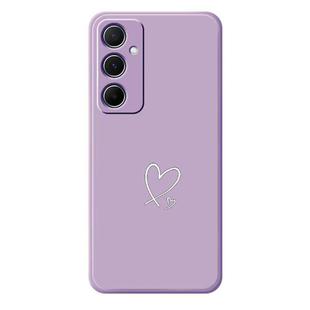 For Samsung Galaxy A13 4G D Series Minimalist TPU Creative Painted Phone Case(Purple A1044)