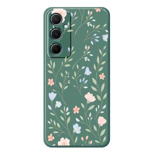 For Samsung Galaxy A22 4G D Series Minimalist TPU Creative Painted Phone Case(Green A1060)