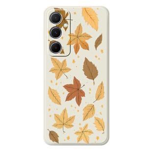 For Samsung Galaxy A31 C Series Minimalist TPU Creative Painted Phone Case(White A1026)