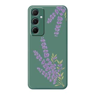 For iPhone 12 Pro Max A Series Minimalist TPU Creative Painted Phone Case(Green A0975)