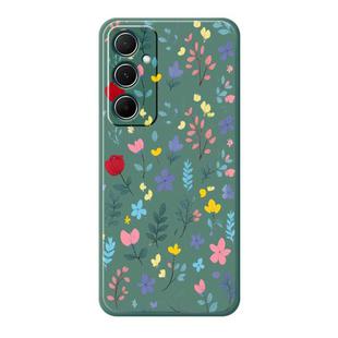 For iPhone 12 Pro Max A Series Minimalist TPU Creative Painted Phone Case(Green A0944)