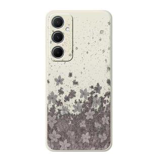 For iPhone 11 Pro Max A Series Minimalist TPU Creative Painted Phone Case(White A0945)