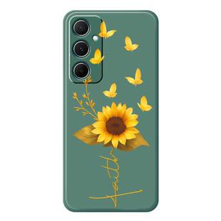 For iPhone 11 Pro Max A Series Minimalist TPU Creative Painted Phone Case(Green A0965)