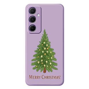 For iPhone 14 Plus B Series Minimalist TPU Creative Painted Phone Case(Purple A0991)