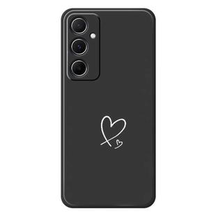 For iPhone 13 Pro Max D Series Minimalist TPU Creative Painted Phone Case(Black A1044)
