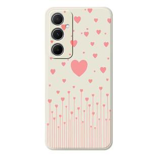 For iPhone 13 Pro Max E Series Minimalist TPU Creative Painted Phone Case(White A1072)