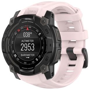 For Garmin Instinct 3 AMOLED 45mm / Solar 45mm xDfind Quick-release Silicone Watch Band(Light Pink)