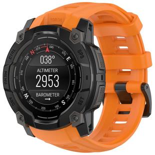 For Garmin Instinct 3 AMOLED 50mm / Solar 50mm xDfind Quick-release Silicone Watch Band(Official Orange)