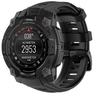 For Garmin Instinct 3 AMOLED 50mm / Solar 50mm xDfind Quick-release Silicone Watch Band(Black)